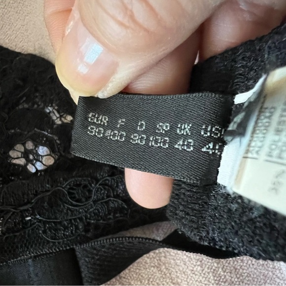 La Perla Black Lace Underwire Bra 40D Made In Italy - Picture 6 of 11